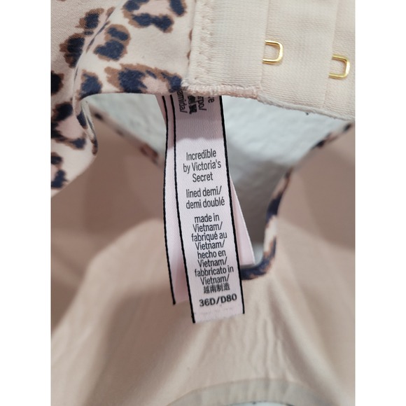 Victoria's Secret Incredible by Victoria's Lined Demi Bra Leopard Print 36D #1 - Picture 6 of 6